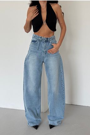شلوار جین آبی زنانه پاچه پهن XRAY JEANS - کد 934416276