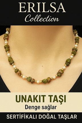 گردنبند جواهر رنگی زنانه سنگ Erilsa - کد 934416867