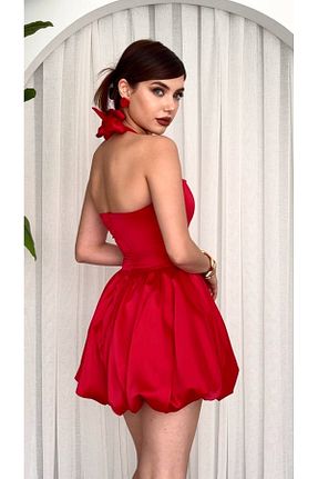 لباس مجلسی و فارغ التحصیلی قرمز زنانه ساتن conconmoda - کد 928848851