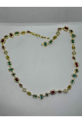 گردنبند جواهر طلائی زنانه استیل ضد زنگ Daynav - کد 930049845