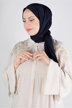 شال سرمه ای زنانه پلی استر Alvina - کد 798335249