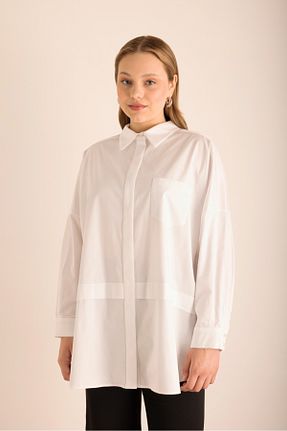 تونیک سفید زنانه بافتنی Aker - کد 934448460