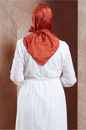 روسری صورتی پلی استر Alvina - کد 857789273