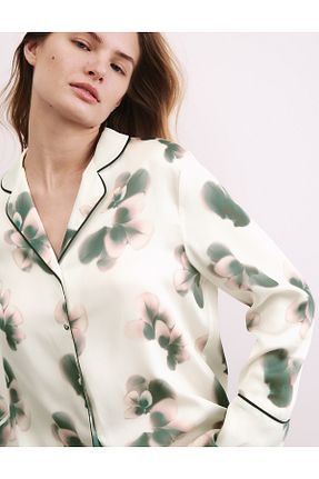 ست لباس راحتی سایز بزرگ بژ زنانه طرح دار Marks & Spencer - کد 935493991