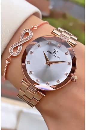 ساعت مچی طلائی زنانه 36-40 میلی متر Daniel Klein - کد 355086698