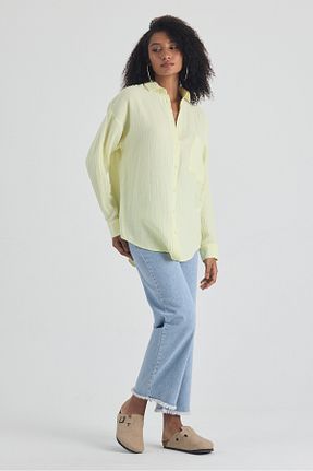 پیراهن زرد زنانه اورسایز macharel jeans - کد 934468216