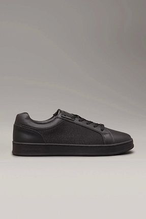 کفش اسنیکر مشکی مردانه چرم اصل Calvin Klein - کد 901861296