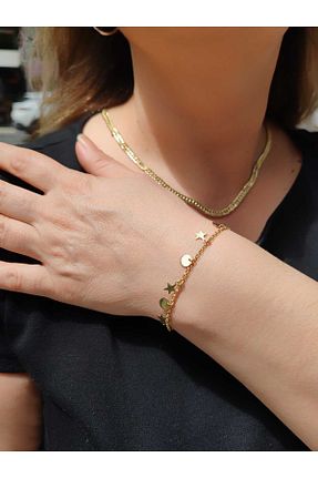 دستبند طلا زرد زنانه 14 عیار Berr Diamond - کد 935512371