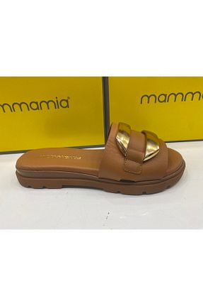 دمپائی رنگی زنانه چرم خالص Mammamia - کد 934483577