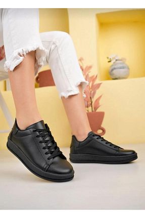 کفش کژوال مشکی زنانه چرم مصنوعی MEBEY - کد 934484893