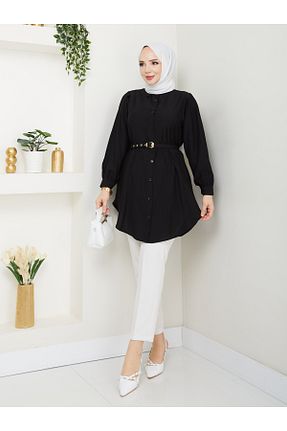 تونیک حجاب مشکی زنانه پنبه پلی استر modapark.ist - کد 935513040
