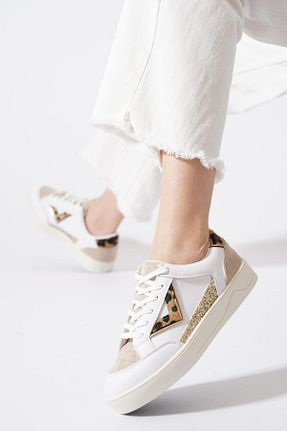 کفش اسنیکر سفید زنانه بند دار Moda Pie - کد 934483968
