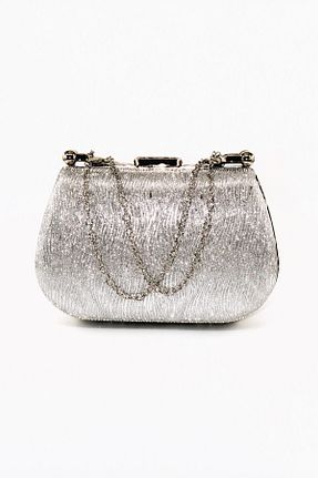 کیف مجلسی طوسی زنانه پارچه ای KEEBA - کد 934500340