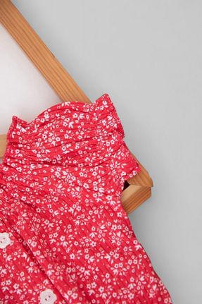 ست بالاتنه و پائین تنه قرمز بچه گانه بافتنی Ege Bebek - کد 674502233