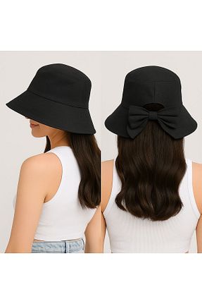کلاه مشکی زنانه پنبه ای SFCOLLECTION - کد 934527587