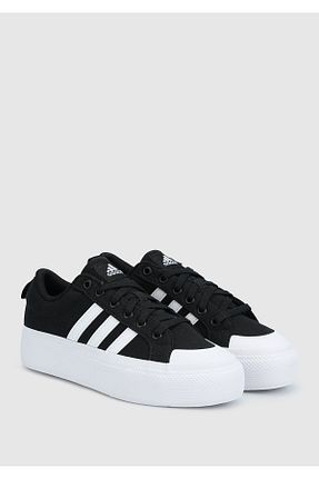 کفش اسنیکر مشکی زنانه بند دار adidas - کد 754550411