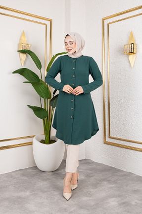 تونیک حجاب سبز زنانه پلی استر Genel Markalar - کد 936207535