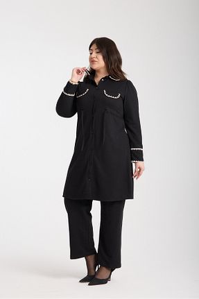 ست بالاتنه و پائین تنه مشکی زنانه بافتنی Moda Days - کد 934542604