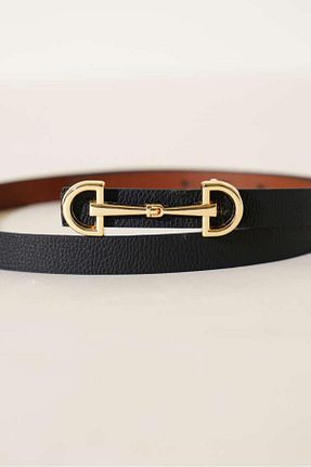 کمربند مشکی زنانه چرم مصنوعی Desre Moda - کد 930131775