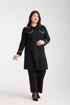 ست بالاتنه و پائین تنه مشکی زنانه بافتنی Moda Days - کد 934542604