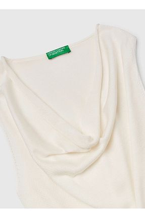 پلیور بژ زنانه ساده Benetton - کد 934539557