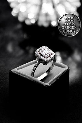 انگشتر نقره طوسی زنانه Swarovski Mimodish - کد 934589464