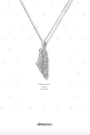 گردنبند نقره طوسی زنانه 925 عیار PALSTYLE - کد 924468169
