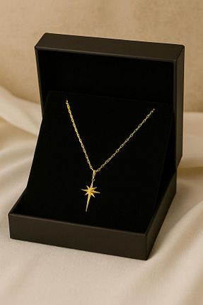 گردنبند استیل ( فولاد ) زرد زنانه استیل (فولاد) glanssieraad - کد 934507123