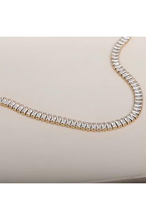 گردنبند استیل ( فولاد ) طلائی زنانه استیل ضد زنگ SeyCey.co - کد 824407280