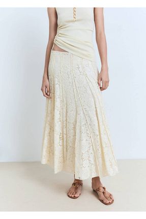 دامن نباتی زنانه رگولار MANGO - کد 934631542