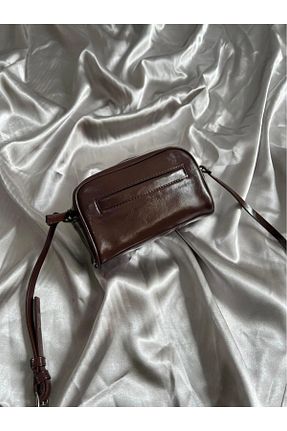 کیف دوشی قهوه ای زنانه چرم خالص BEMİRA BAGS - کد 934636233
