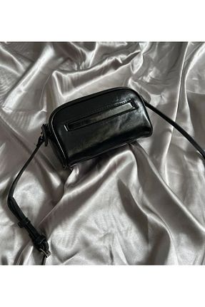 کیف دوشی مشکی زنانه چرم خالص BEMİRA BAGS - کد 934636215