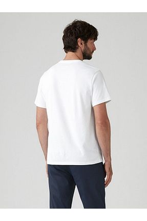 تیشرت سفید مردانه رگولار Levi
