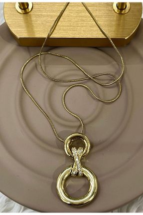 گردنبند استیل ( فولاد ) زرد زنانه استیل (فولاد) Butik - کد 934706297