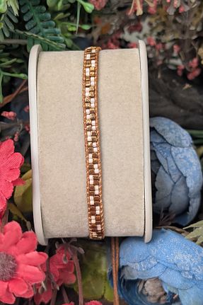 دستبند جواهر رنگی زنانه سنگ طبیعی cheetah quality - کد 934736236