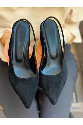 صندل مشکی زنانه پاشنه ضخیم BERFONA - کد 934736193