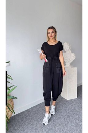 سرهمی مشکی زنانه آستین کوتاه SHOP MY - کد 934742101