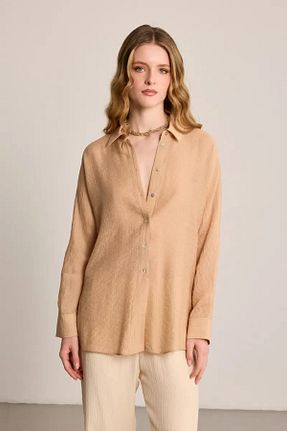 پیراهن قهوه ای زنانه رگولار Gusto - کد 934750802