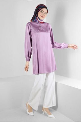 شلوار پارچه ای سفید زنانه بلند Alvina - کد 803863879