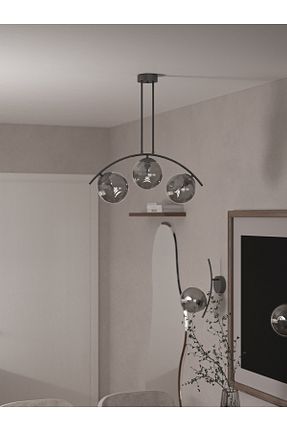 لوستر مشکی فلزی avizade - کد 934786207