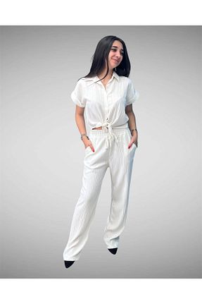 ست بالاتنه و پائین تنه نباتی زنانه بافتنی NiBU - کد 934782807