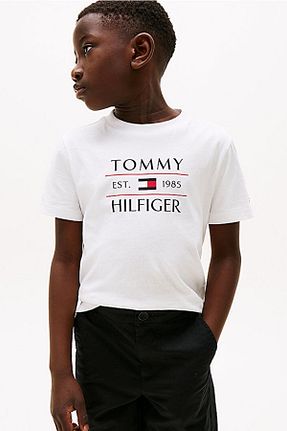 تیشرت سفید بچه گانه رگولار Tommy Hilfiger - کد 935875891