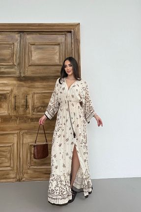 لباس قهوه ای زنانه بافتنی Mezka - کد 934804172