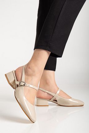 کفش پاشنه بلند کلاسیک بژ زنانه چرم مصنوعی nezotti shoes - کد 934895789