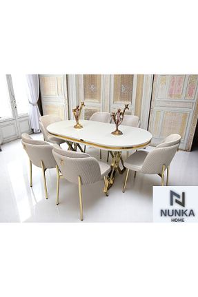 ست میز آشپزخانه بژ MDF NUNKA HOME - کد 934824314