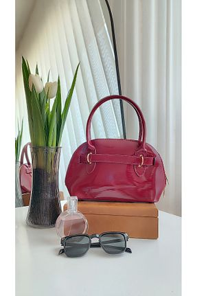 کیف دوشی زرشکی زنانه چرم مصنوعی ravensbag - کد 934828569