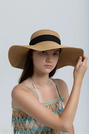 کلاه قهوه ای زنانه حصیر BALIENTE - کد 934833786