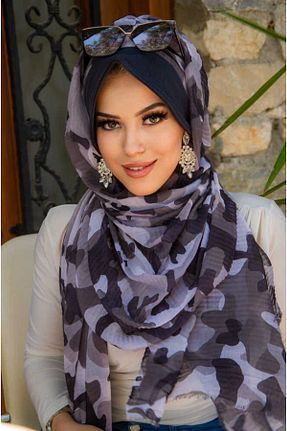 کلاه شنای حجاب سرمه ای زنانه Aişe Tesettür - کد 934836506