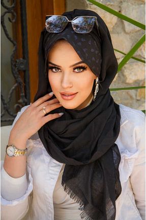 کلاه شنای حجاب مشکی زنانه Aişe Tesettür - کد 748041888
