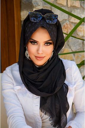 کلاه شنای حجاب مشکی زنانه Aişe Tesettür - کد 748041888